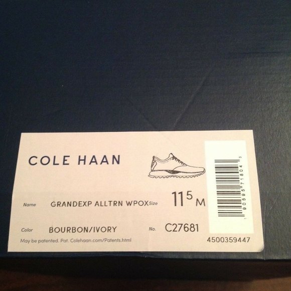 Cole Haan Men\'s GrandExplore All-Terrain Waterproof Brown Nubuck Oxford Shoes